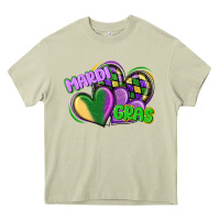 Mossy mardi gras heart Heavy Core Tee - CowGirlArtShop
