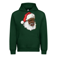 Forest Green african american santa Urban Hoodie - RanaPortraitStore