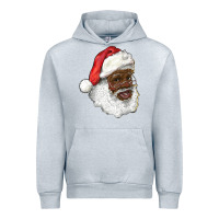 Heather Grey african american santa Urban Hoodie - RanaPortraitStore