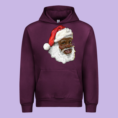 African American Santa Urban Hoodie Designed By Ranaportraitstore