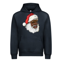 Navy african american santa Urban Hoodie - RanaPortraitStore