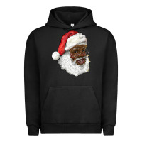 Pigment Black african american santa Urban Hoodie - RanaPortraitStore