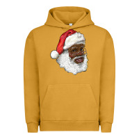 Pigment Peanut Butter african american santa Urban Hoodie - RanaPortraitStore