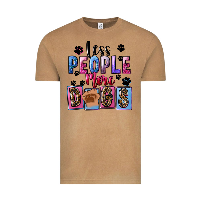 Less People More Dogs Mother's Day Vintage Tee by FaDigitalArtStudio | Teevron
