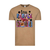 Vintage Coffee Less people more dogs Mother's Day Vintage Tee - FaDigitalArtStudio