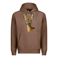 Chestnut Red brocket Deer Head Premium Hoodie - LillyAllenDesigns