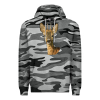 Slate Camo Red brocket Deer Head Premium Hoodie - LillyAllenDesigns