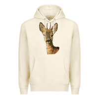 Tofu Red brocket Deer Head Premium Hoodie - LillyAllenDesigns