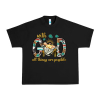Black with god all things are possible with baby jesus bbs Urban Heavy Tee - BundleAndBundleShop