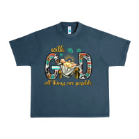 Midnight Navy with god all things are possible with baby jesus bbs Urban Heavy Tee - BundleAndBundleShop