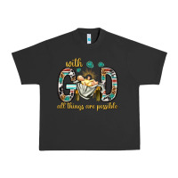 Pigment Black with god all things are possible with baby jesus bbs Urban Heavy Tee - BundleAndBundleShop