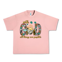 Salmon with god all things are possible with baby jesus bbs Urban Heavy Tee - BundleAndBundleShop