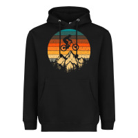 Black mountainbike downhill retro vintage gift   mountain bike Heavyweight Hoodie - DesigneFamous