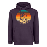 Plum mountainbike downhill retro vintage gift   mountain bike Heavyweight Hoodie - DesigneFamous