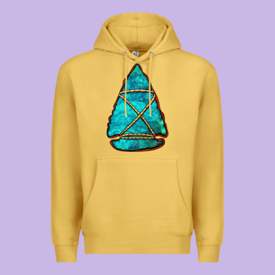 Turquoise Arrowhead Premium Hoodie Designed By Jasminsmagicworld