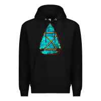 Black turquoise arrowhead Premium Hoodie - Jasminsmagicworld
