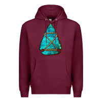 Burgundy turquoise arrowhead Premium Hoodie - Jasminsmagicworld