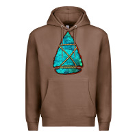 Chestnut turquoise arrowhead Premium Hoodie - Jasminsmagicworld