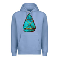 Colony Blue turquoise arrowhead Premium Hoodie - Jasminsmagicworld