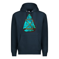 Navy turquoise arrowhead Premium Hoodie - Jasminsmagicworld