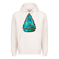 Pale Pink turquoise arrowhead Premium Hoodie - Jasminsmagicworld