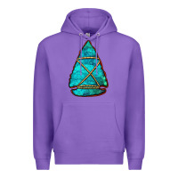 Purple turquoise arrowhead Premium Hoodie - Jasminsmagicworld