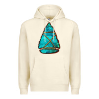 Sandshell turquoise arrowhead Premium Hoodie - Jasminsmagicworld