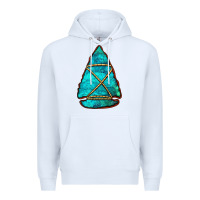 White turquoise arrowhead Premium Hoodie - Jasminsmagicworld