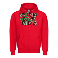 Red texas tx christmas Zipper Hoodie - AdoDesignShop