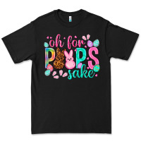 Black oh for peeps sake Easter Day Premium Tee - HowdyJamesFarm