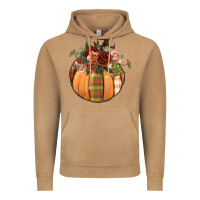 Floral Pumpkin Vintage Hoodie | Teevron
