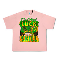 Salmon I don't need luck i've got skill st. patricks day Urban Heavy Tee - FaDigitalArtStudio