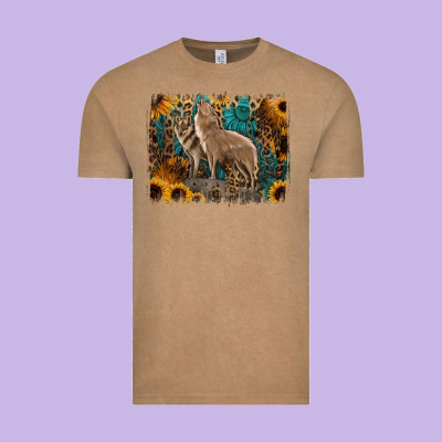 Western Wolves Vintage Tee Designed By Jasminsmagicworld
