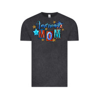 Vintage Black American mom 4th of july Vintage Tee - FaDigitalArtStudio