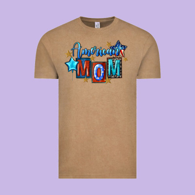 American Mom 4th Of July Vintage Tee Designed By Fadigitalartstudio