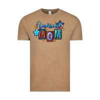Vintage Coffee American mom 4th of july Vintage Tee - FaDigitalArtStudio