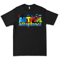 Black Autism acceptance Premium Tee - CowGirlArtShop