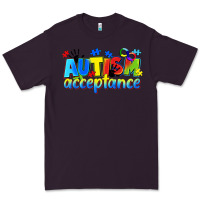 Plum Autism acceptance Premium Tee - CowGirlArtShop