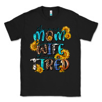 Black Super mom super wife super tired Classic Tee - CowGirlArtShop