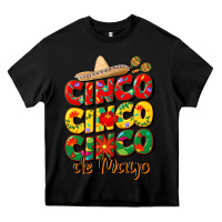 Black cinco cinco cinco de mayo Heavy Core Tee - CowGirlArtShop