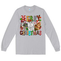 Moon Dust Merry christmas cats Long Sleeve Tee - FaDigitalArtStudio