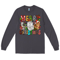 Smoke Merry christmas cats Long Sleeve Tee - FaDigitalArtStudio