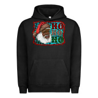 Pigment Black african american santa ho ho ho Urban Hoodie - RanaPortraitStore