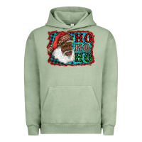 African American Santa Ho Ho Ho Urban Hoodie | Teevron
