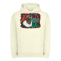 Pigment Pistachio african american santa ho ho ho Urban Hoodie - RanaPortraitStore