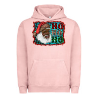 Pigment Salmon african american santa ho ho ho Urban Hoodie - RanaPortraitStore