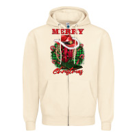 Sandshell merry christmas boots hat rope Zipper Hoodie - AdoDesignShop