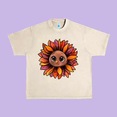 Turkey Sunflower Bbs Urban Heavy Tee Designed By Bundleandbundleshop