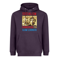 Plum socialism Heavyweight Hoodie - DesigneFamous