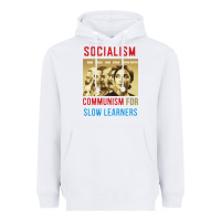 White socialism Heavyweight Hoodie - DesigneFamous